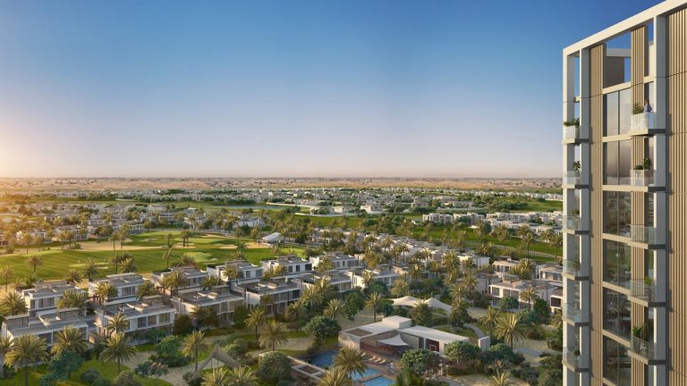 DHE Golfville Ext Cam05 V1 People min dubai off-plan promotions | dxb off plan | off-plan projects