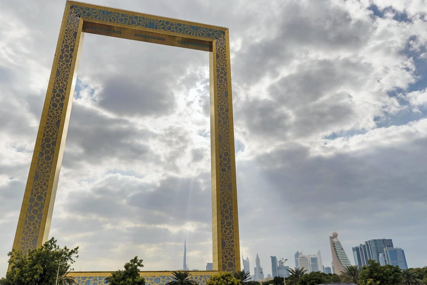 Dubai frame one of most impressive buildings in dubai